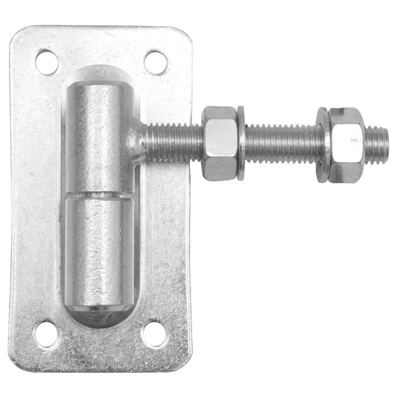 Zawias regulowany do bramy PSG toczony fi 30 mm M18 z kulą i szyldem 160x85 mm 1 szt.