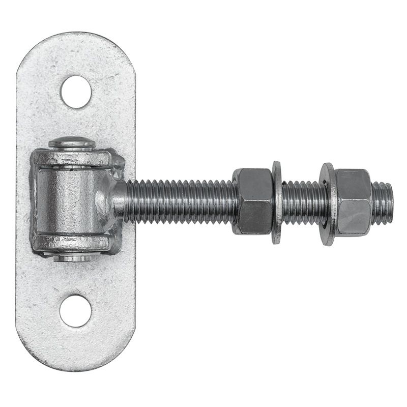 Zawias regulowany do bramy PSG z szyldem 140x50 mm ocynkowany M18 80 kg 1 szt.