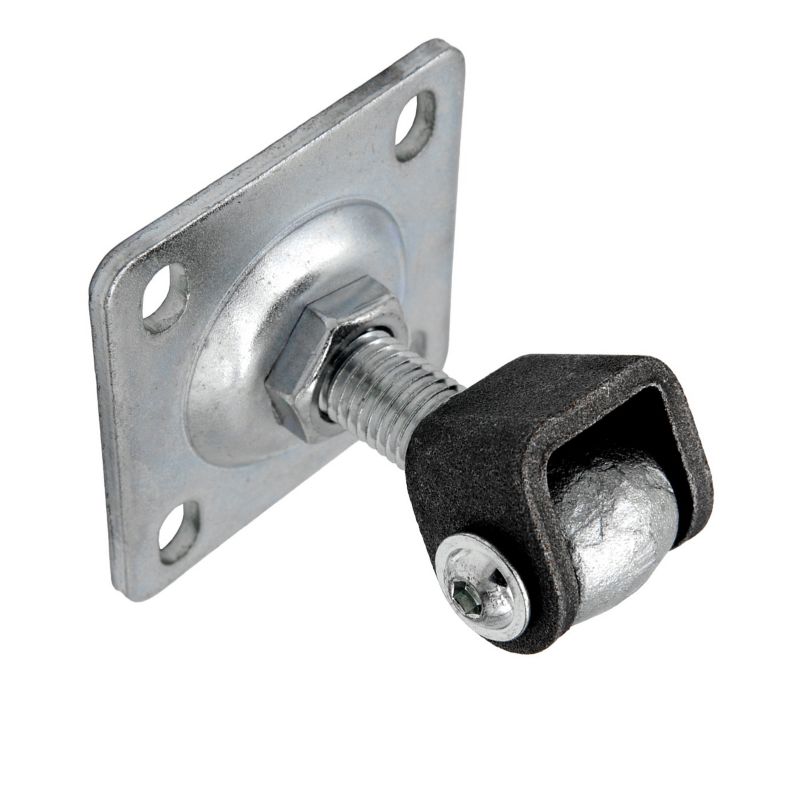 Zawias regulowany do bramy PSG z szyldem 75x75x3 mm M16 ocynkowany ucho surowe 1 szt.