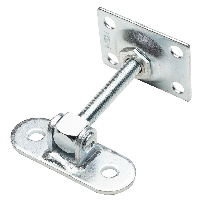 Zawias regulowany M12 z szyldem 115x40 mm i platerem 75x55 mm PSG 1 szt.