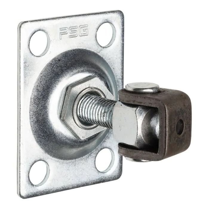 Zawias regulowany PSG M12 z szyldem prostokątnym 75x55x3 mm 1szt.