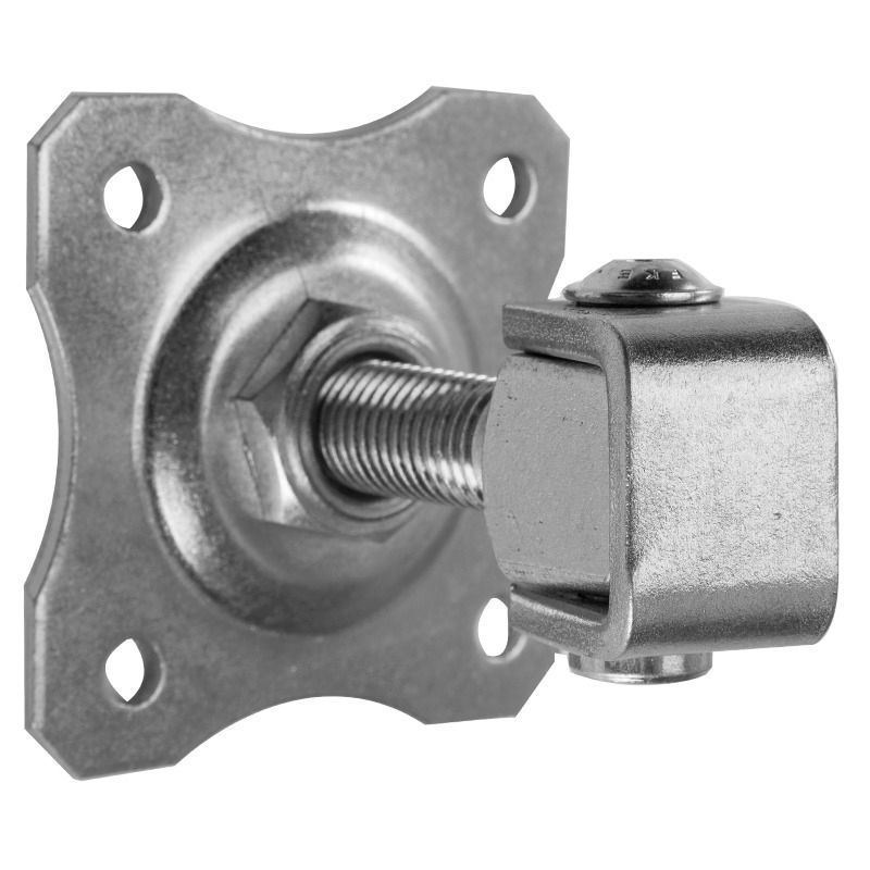 Zawias regulowany z szyldem ozdobnym 80x80x3 mm do bramy M16 PSG 1 szt.