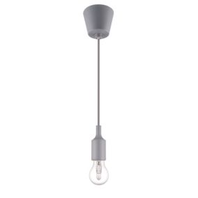 Zawiesie do lampy GoodHome Adjalin E27 szare