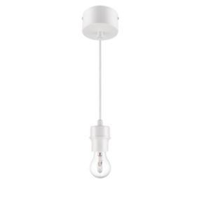 Zawiesie do lampy GoodHome Klentony E27 białe