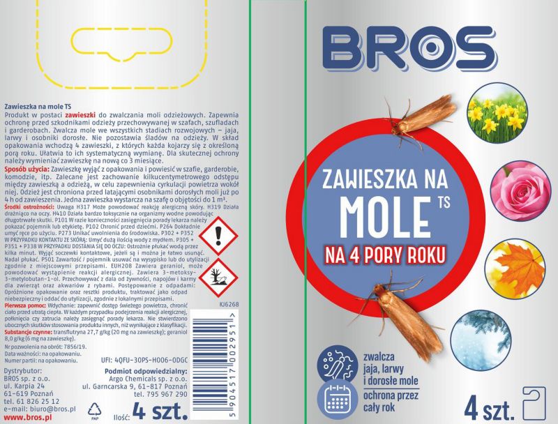 Zawieszka na mole Bros Cztery pory roku