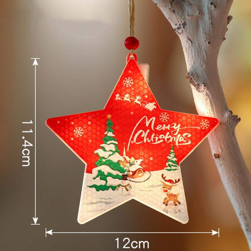 Zawieszka świąteczna LED gwiazdka MasterLED 2700K ciepła biel 11,4cm ozdoba na choinke okno bateryjna 1 szt.