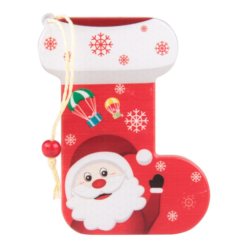 Zawieszka świąteczna LED skarpetka MasterLED 11,5cm IP20 świecąca ozdoba dekoracja zasilanie 3xLR44 1 szt.