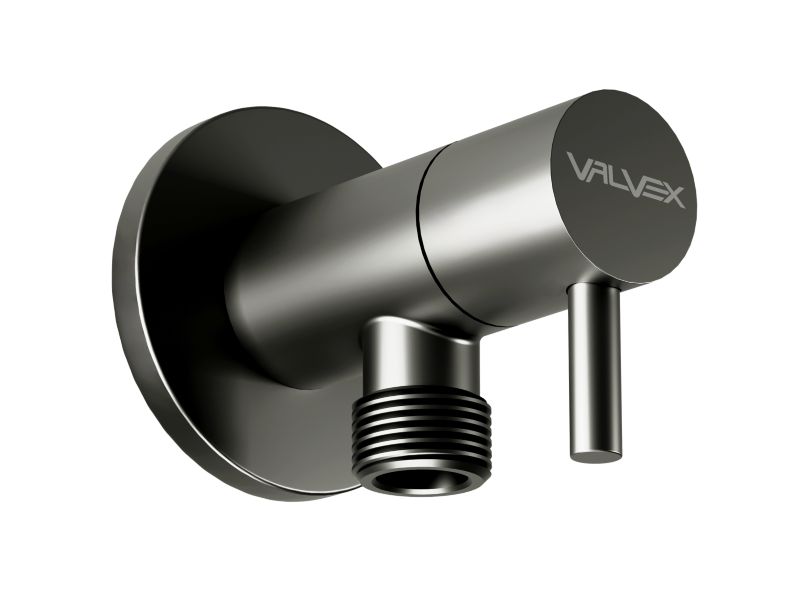 Zawór kątowy Vega 3/8" gun metal