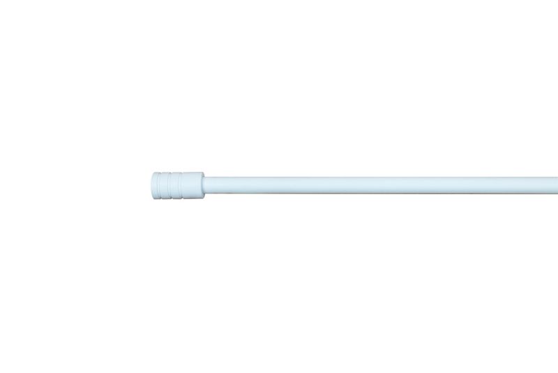 Zazdrostka GoodHome Dokos walec biała 50-80 cm fi 7/9