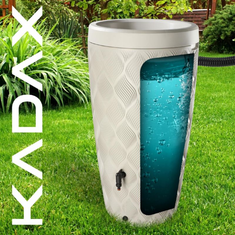 Zbiornik na deszczówkę KADAX z donicą 240 L, jasnoszary 1szt.