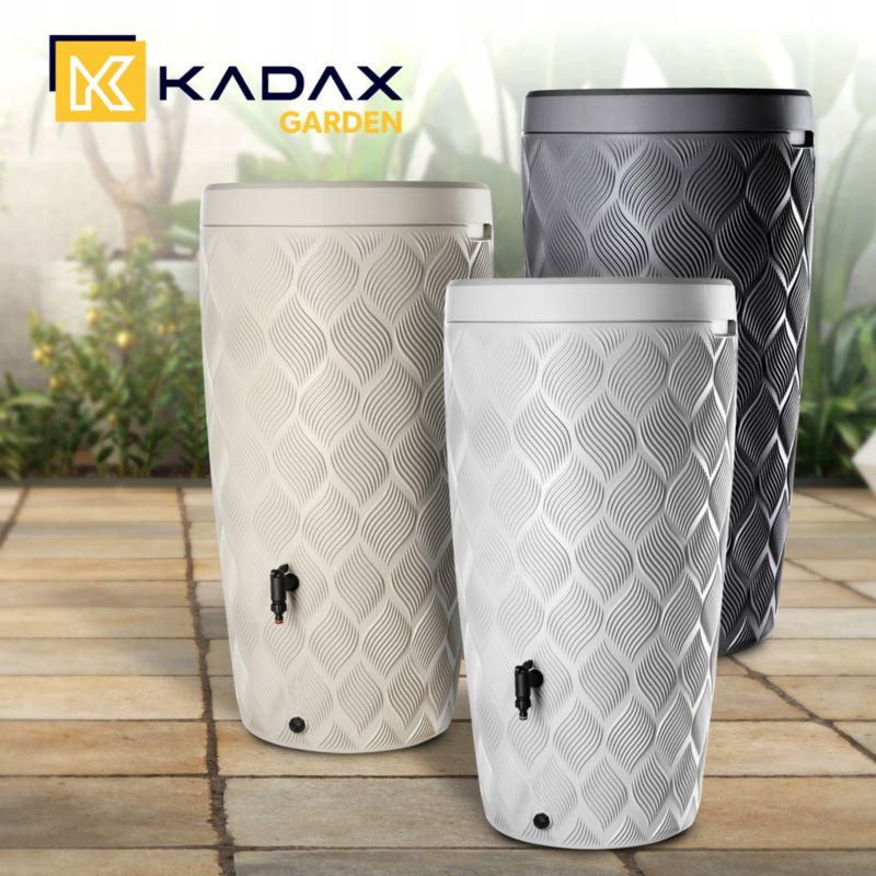 Zbiornik na deszczówkę KADAX z donicą 240 L, jasnoszary 1szt.