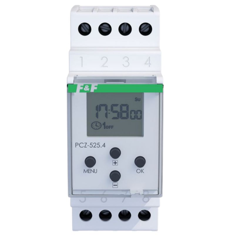 Zegar Astronomiczny Programowalny F&F PCZ-5254 1 Kanał 1 Szt.