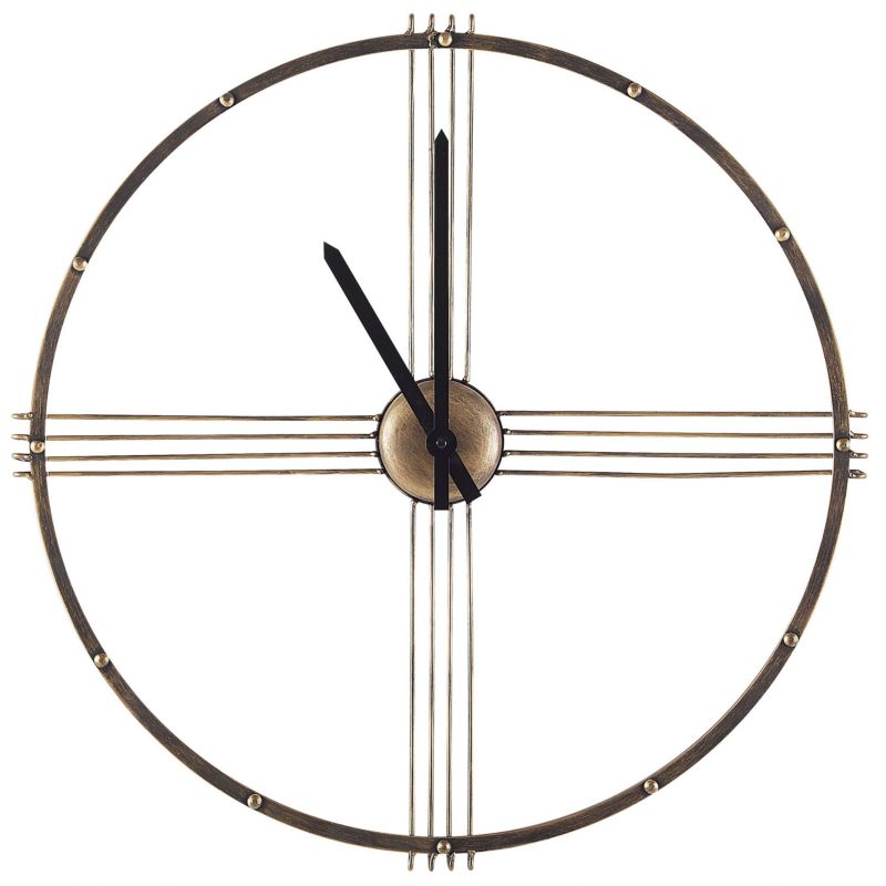 Zegar ścienny Ascona 64 cm Metal Złoty 1 szt.