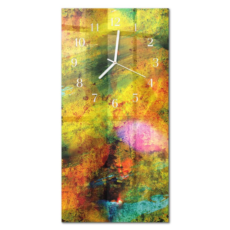 Zegar Ścienny Bez Tykania Tulup 30x60 cm z Białymi Wskazówkami Chaos 1 szt.