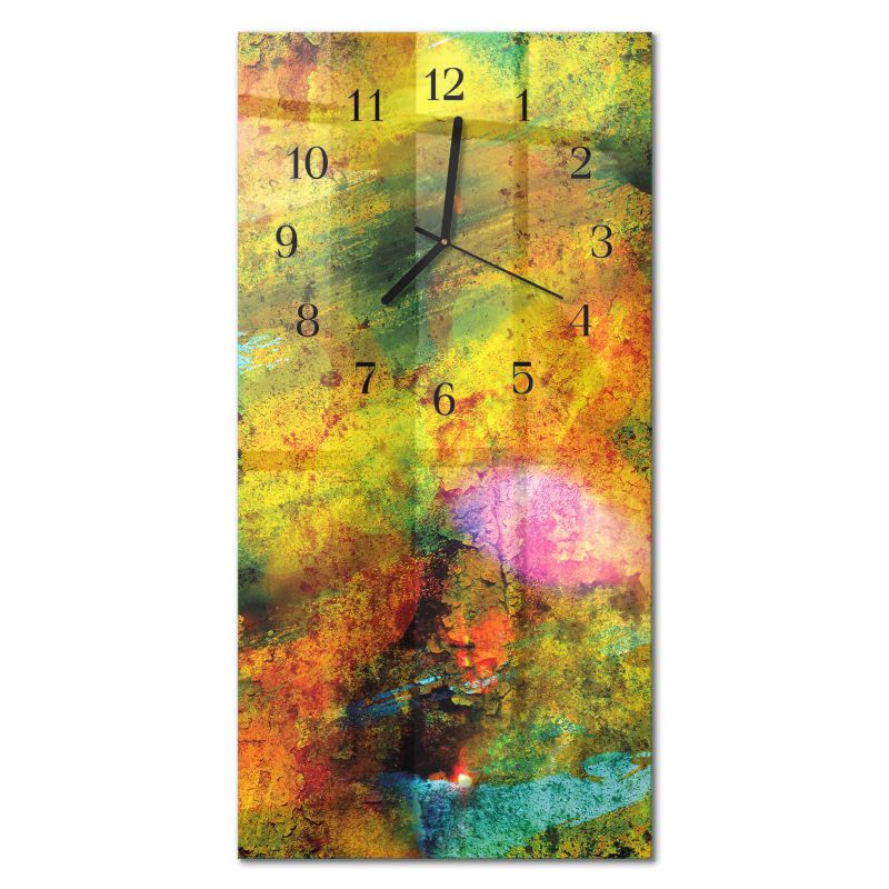 Zegar Ścienny Bez Tykania Tulup 30x60 cm z Czarnymi Wskazówkami Chaos 1 szt.