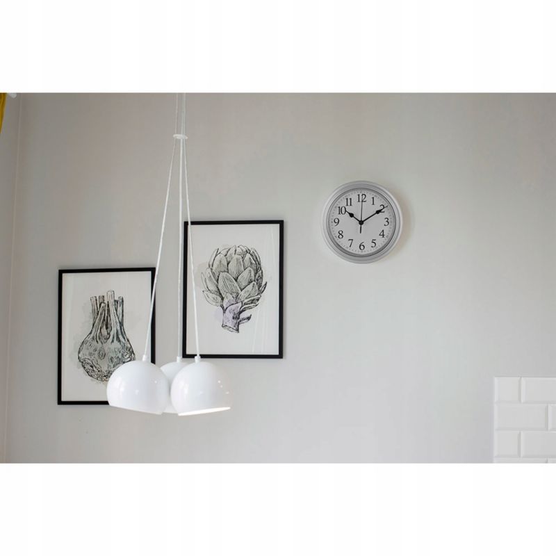 Zegar ścienny Deco4Home 22,5 x 22,5 cm srebrny 1 szt.