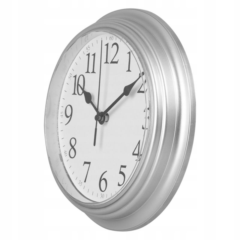 Zegar ścienny Deco4Home 22,5 x 22,5 cm srebrny 1 szt.