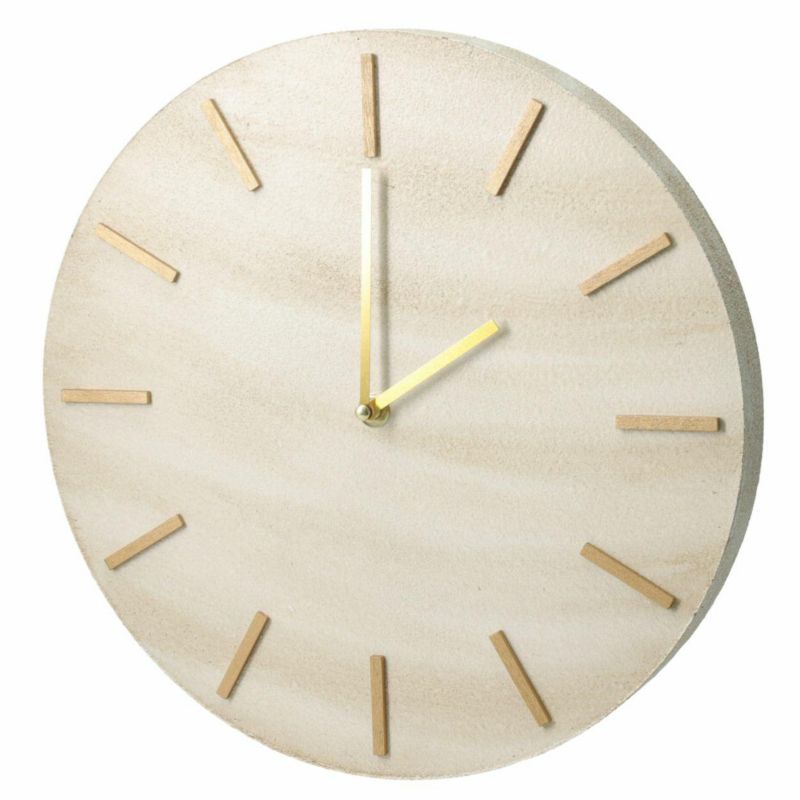 Zegar ścienny Marmurek HowHomely mdf beżowy 31 cm 1 szt.