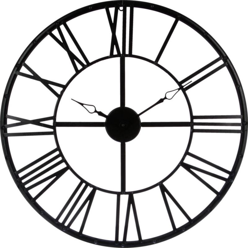 Zegar ścienny Vintage Atmosphera czarny metal 70 cm 1 szt.