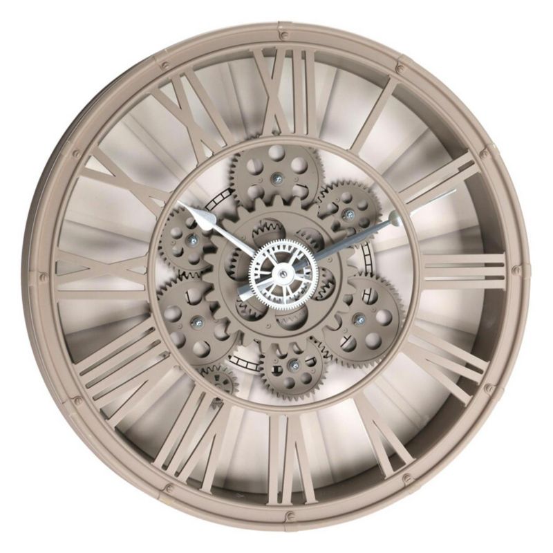 Zegar ścienny z mechanizmem Koopman okrągły bezowy 38,7 cm 1 szt.