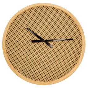 Zegar drewniany Jumi 60 x 60 cm ratan