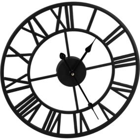 Zegar metalowy Jumi 40 x 40 cm czarny