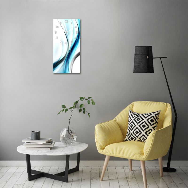 Zegar szklany Tulup Abstrakcja 30x60 cm cichy 1 szt.