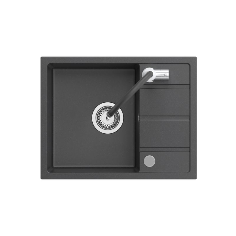 Zelwozmywak granitowy z baterią elastyczną Mat 116