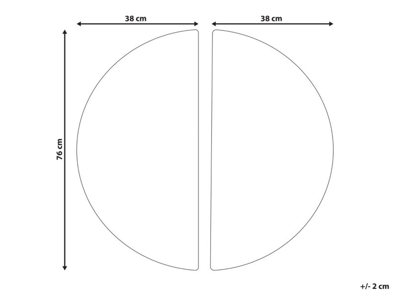 Zestaw 2 dekoracji wiszących Mandau 76 cm Szkło Czarny 1 par.