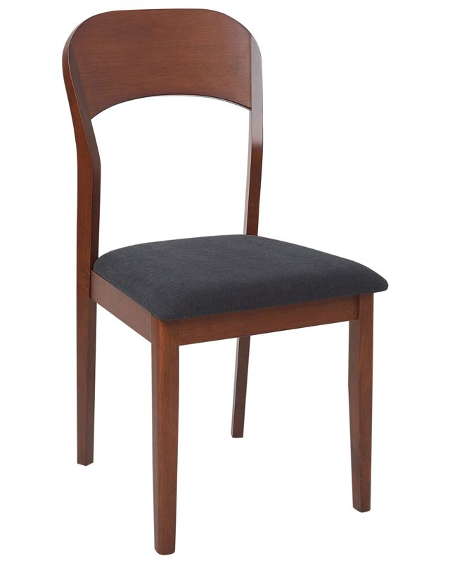 Zestaw 2 krzeseł do jadalni Alvin Ciemne drewno 1 par.