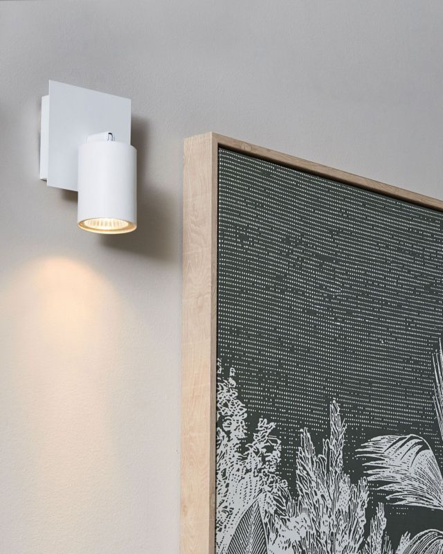 Zestaw 2 lamp spot Tigris Regulowana Metal Biały 1 par.