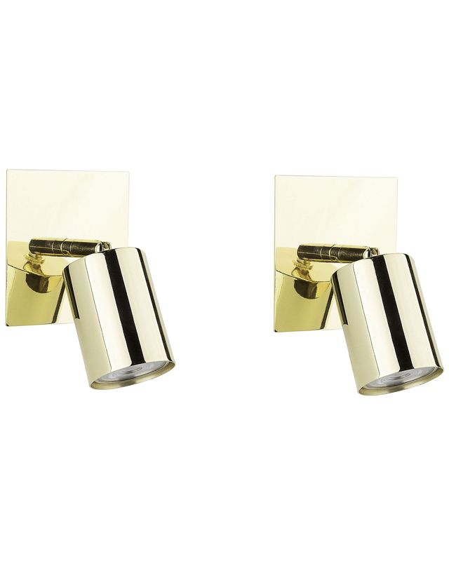 Zestaw 2 lamp spot Tigris Regulowana Metal Złoty 1 par.