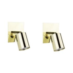 Zestaw 2 lamp spot Tigris Regulowana Metal Złoty 1 par.