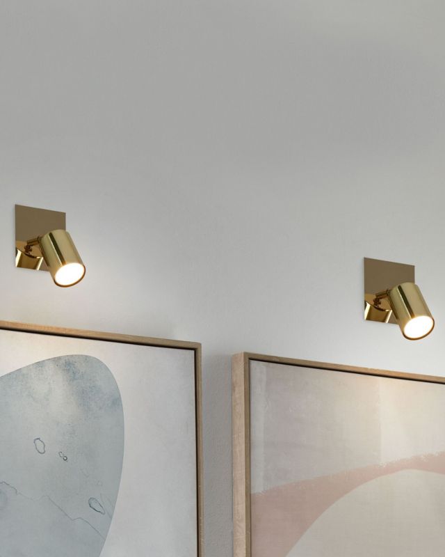 Zestaw 2 lamp spot Tigris Regulowana Metal Złoty 1 par.