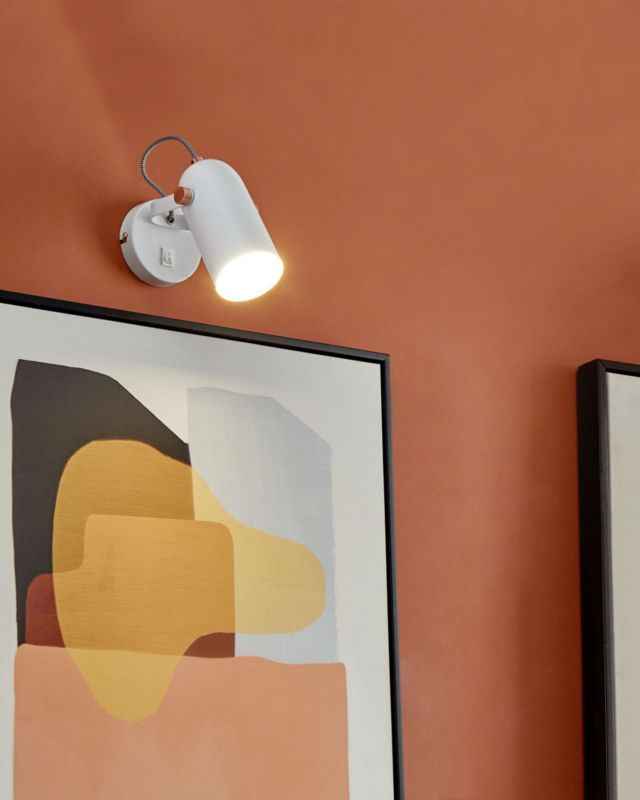 Zestaw 2 lamp spot Tyria Regulowana Metal Biały 1 par.