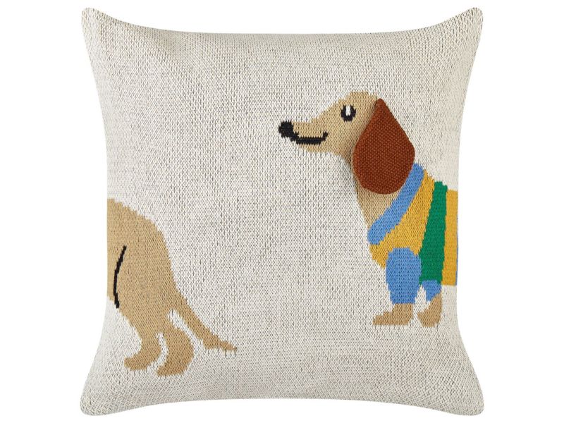 Zestaw 2 poduszek Dla dzieci Battal Bawełna 45 x 45 cm Beżowy 1 par.
