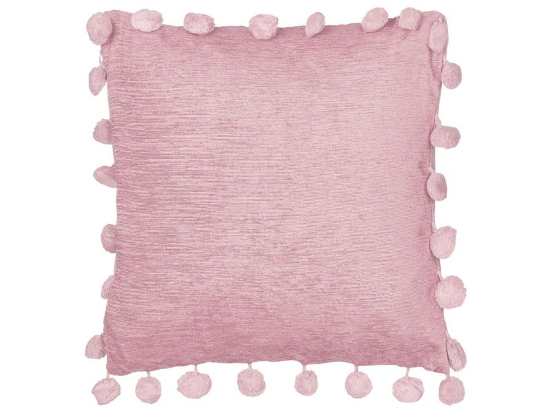 Zestaw 2 poduszek Jednolity Jasmine 45 x 45 cm Różowy 1 par.