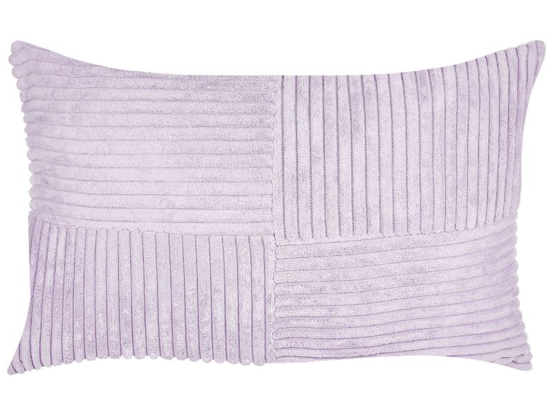 Zestaw 2 poduszek Jednolity Millet Sztruks 47 x 27 cm Fioletowy 1 par.