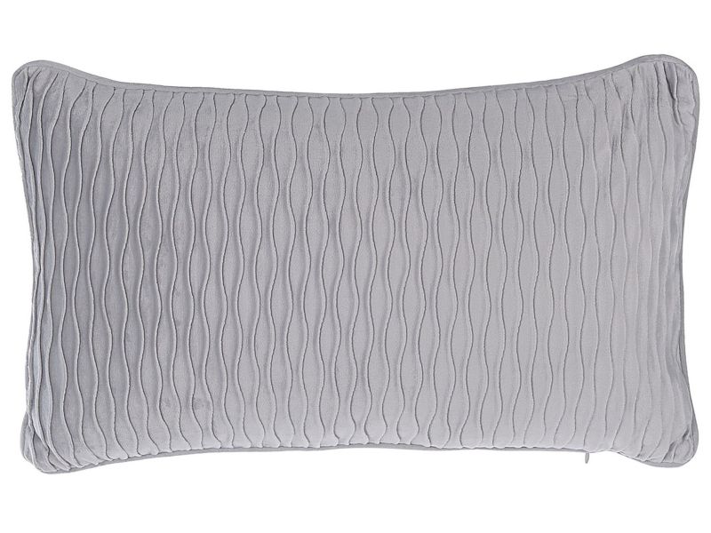 Zestaw 2 poduszek Jednolity Motari Boucle 30 x 50 cm Szary 1 par.