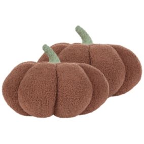 Zestaw 2 poduszek Jednolity Munchkin Boucle 35 x 35 cm Brązowy 1 par.