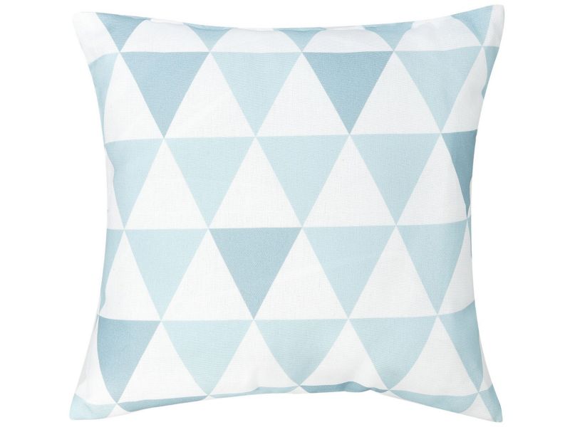 Zestaw 2 poduszek ogrodowych Wzór geometryczny Trifos 40 x 40 cm Niebieski 1 par.