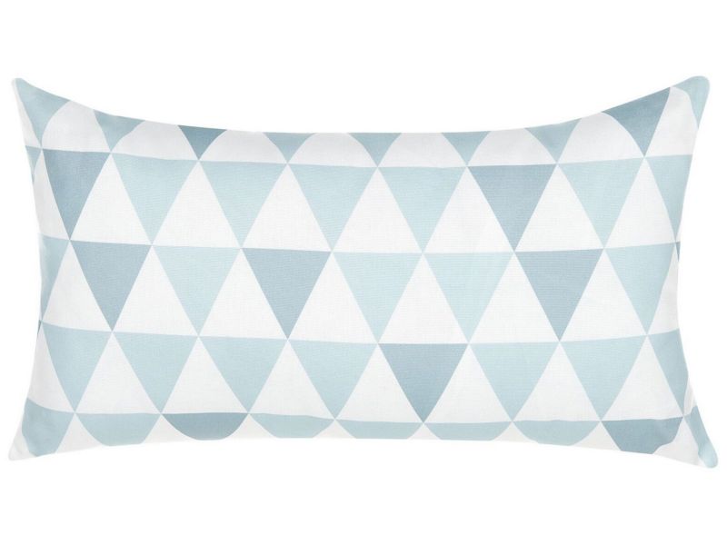 Zestaw 2 poduszek ogrodowych Wzór geometryczny Trifos 40 x 70 cm Niebieski 1 par.