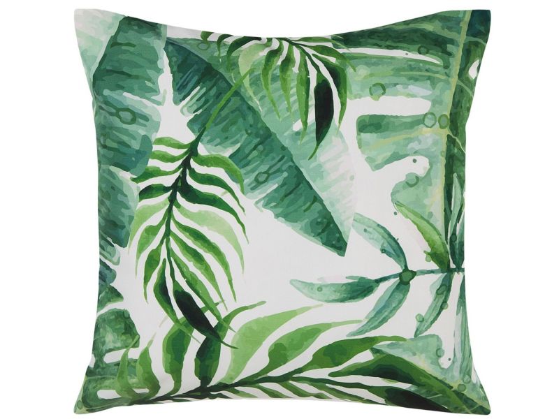 Zestaw 2 poduszek ogrodowych Wzór roślinny Pavelli 45 x 45 cm Zielony 1 par.
