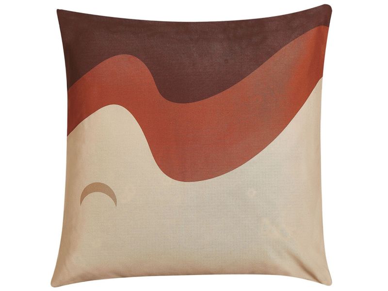 Zestaw 2 poduszek Wzór abstrakcyjny Festuca Boucle 45 x 45 cm Kolorowy 1 par.