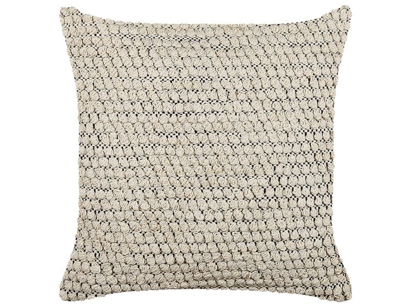 Zestaw 2 poduszek Wzór geometryczny Howea Bawełna 45 x 45 cm Beżowy 1 par.
