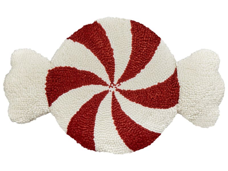 Zestaw 2 poduszek Wzór geometryczny Spiral candy 35 x 58 cm Biały 1 par.