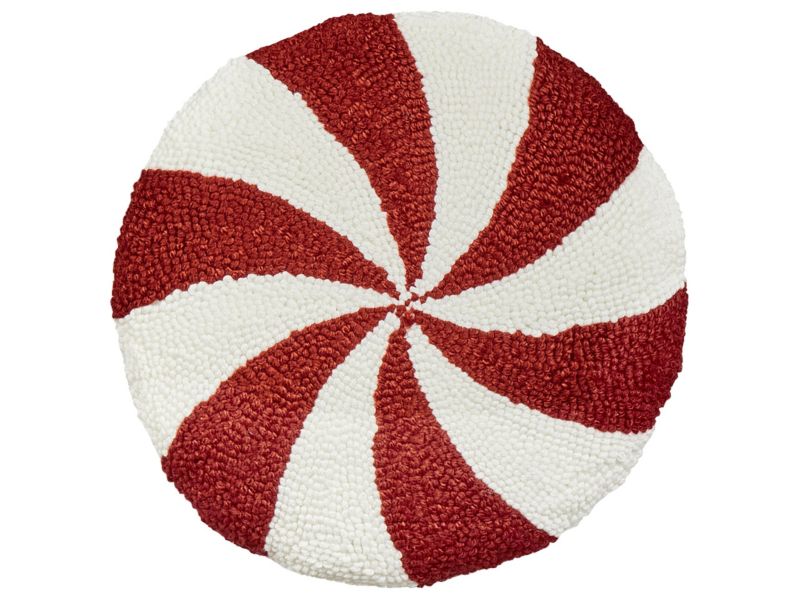 Zestaw 2 poduszek Wzór geometryczny Swirl candy 40 x 40 cm Czerwony 1 par.