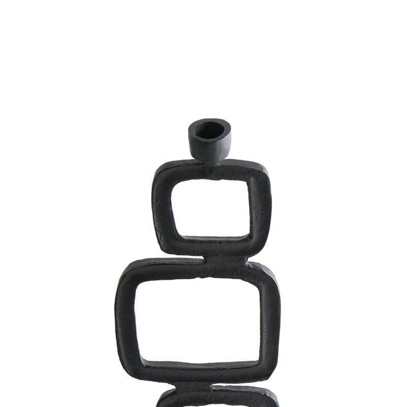 Zestaw 2 świeczników Sipanje Metal 35/48 cm Czarny 1 par.
