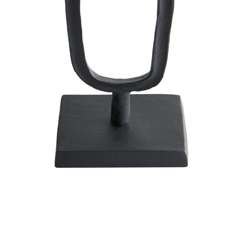 Zestaw 2 świeczników Sipanje Metal 35/48 cm Czarny 1 par.