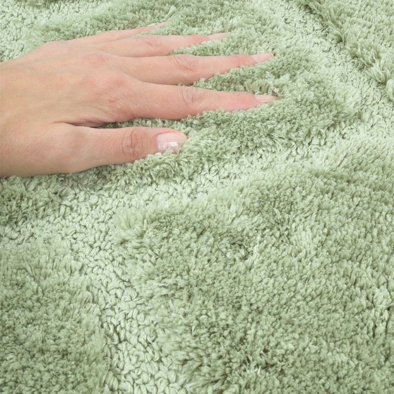 Zestaw 2szt Dywanik łazienkowy Soft 40x60 cm antyposlizgowy owaly zielony